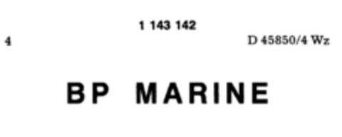 BP MARINE Logo (DPMA, 05.01.1989)