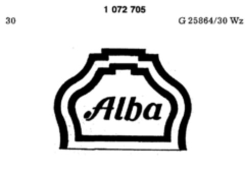 Alba Logo (DPMA, 02/23/1978)