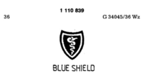 BLUE SHIELD Logo (DPMA, 13.02.1987)