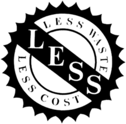 LESS WASTE LESS COST Logo (DPMA, 22.12.1992)