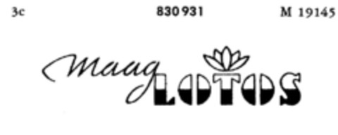 maag LOTOS Logo (DPMA, 09.03.1962)