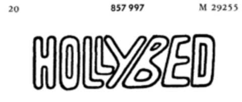 HOLLYBED Logo (DPMA, 30.03.1968)