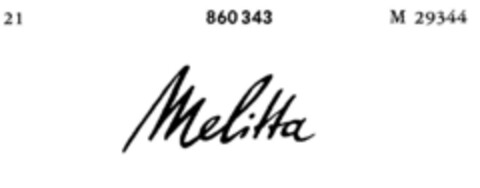 Melitta Logo (DPMA, 18.04.1968)