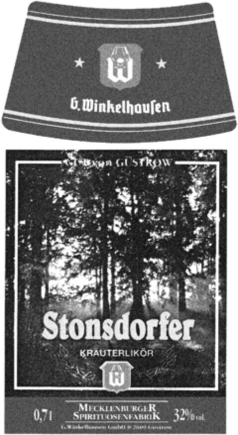 Stonsdorfer Logo (DPMA, 15.09.1992)