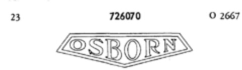 OSBORN Logo (DPMA, 07/08/1957)