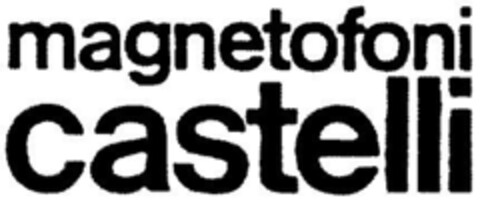 MAGNETOFONI CASTELLI Logo (DPMA, 14.01.1992)