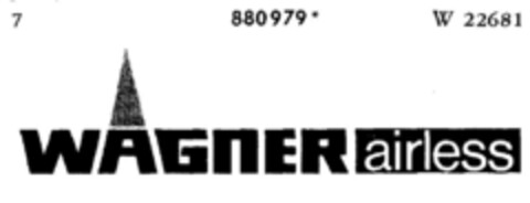 WAGNER airless Logo (DPMA, 10/15/1970)