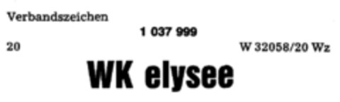 WK elysee Logo (DPMA, 12/31/1981)