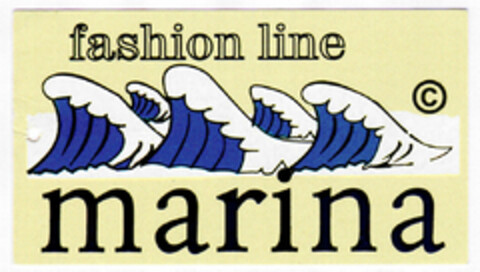 fashion line marina Logo (DPMA, 03.11.2000)