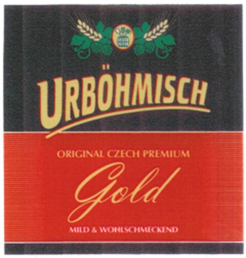 URBÖHMISCH ORIGINAL CZECH PREMIUM Gold Logo (DPMA, 09/11/2012)