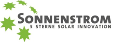 SONNENSTROM 5 STERNE SOLAR INNOVATION Logo (DPMA, 03.01.2013)