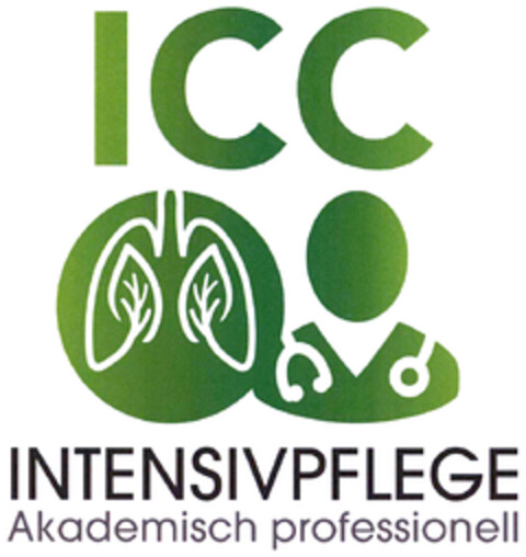 ICC INTENSIVPFLEGE Akademisch professionell Logo (DPMA, 20.06.2020)