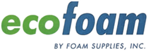 ecofoam BY FOAM SUPPLIES, INC. Logo (DPMA, 29.08.2019)