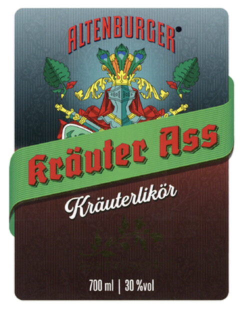 ALTENBURGER Kräuter Ass Kräuterlikör 700 ml 30 % vol Logo (DPMA, 06.03.2025)