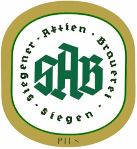 SAB Siegener Aktien Brauerei Siegen PILS Logo (DPMA, 28.05.2003)