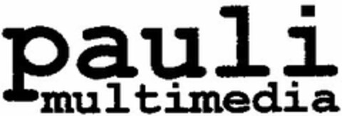 pauli multimedia Logo (DPMA, 08.07.2003)