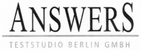 ANSWERS TESTSTUDIO BERLIN GMBH Logo (DPMA, 04/05/2005)