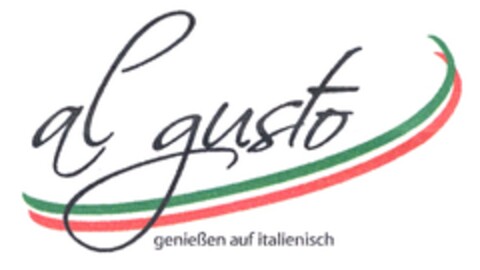 al gusto genießen auf italienisch Logo (DPMA, 24.10.2007)