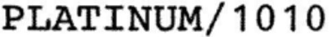 PLATINUM/1010 Logo (DPMA, 07.08.1995)
