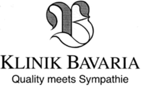 B KLINIK BAVARIA Quality meets Sympathie Logo (DPMA, 27.08.1996)