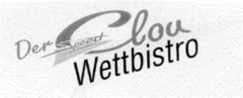Der Speed Clou Wettbistro Logo (DPMA, 08/22/1998)