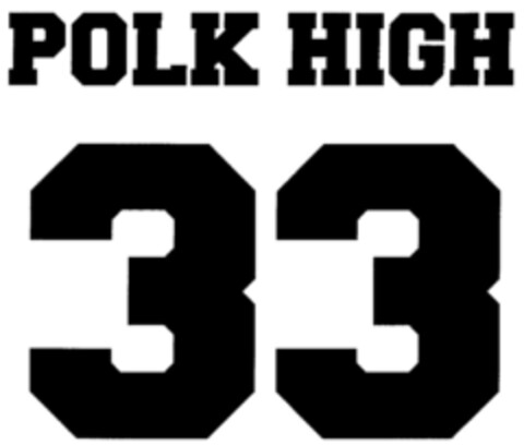 POLK HIGH 33 Logo (DPMA, 15.06.1999)