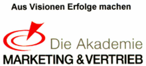 Aus Visionen Erfolge machen Die Akademie MARKETING & VERTRIEB Logo (DPMA, 10.12.1999)