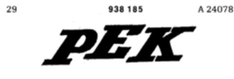 PEK Logo (DPMA, 28.10.1972)