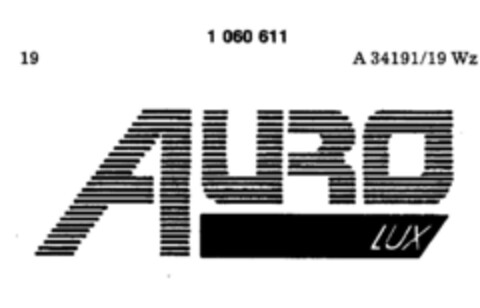 AURO LUX Logo (DPMA, 01/21/1981)