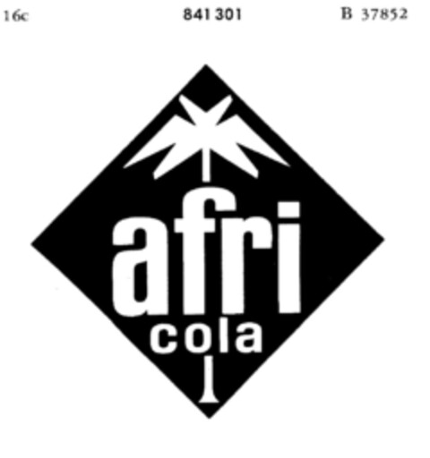 afri cola Logo (DPMA, 21.03.1967)