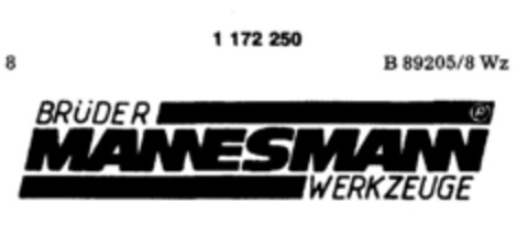 BRÜDER MANNESMANN WERKZEUGE Logo (DPMA, 02/12/1990)