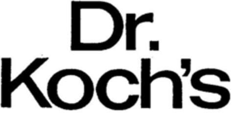 Dr. Koch`s Logo (DPMA, 11.07.1984)