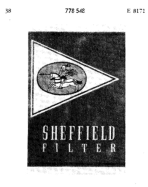 SHEFFIELD FILTER Logo (DPMA, 28.11.1961)