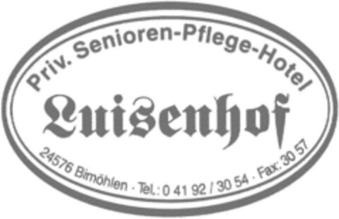 Luisenhof  Priv. Senioren-Pflege-Hotel Logo (DPMA, 04.12.1993)