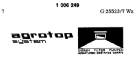 agrotop system Logo (DPMA, 01.09.1977)