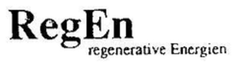 RegEn regenerative Energie Logo (DPMA, 07/12/1994)