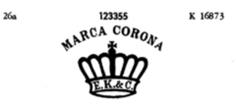 MARCA CORONA Logo (DPMA, 08/02/1909)
