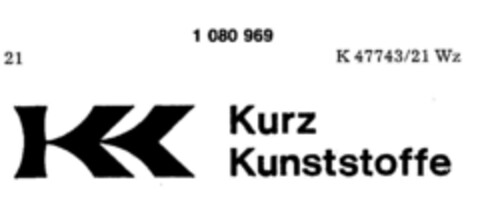 KK Kurz Kunststoffe Logo (DPMA, 11/13/1984)