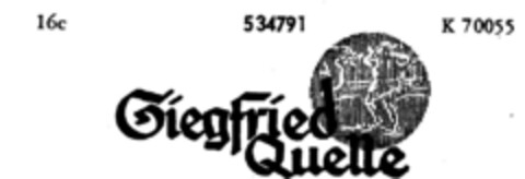 Siegfried Quelle Logo (DPMA, 02.01.1941)