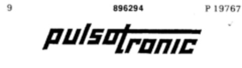pulsotronic Logo (DPMA, 06/12/1971)