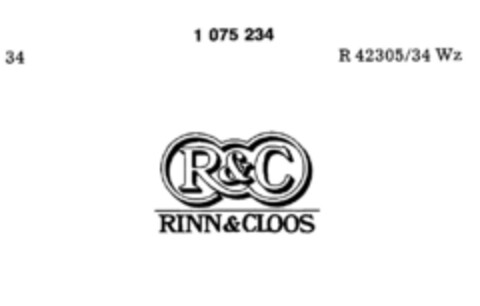 R&C RINN&CLOOS Logo (DPMA, 28.08.1984)
