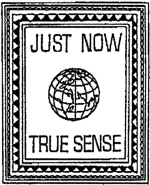 JUST NOW TRUE SENSE Logo (DPMA, 27.04.1992)