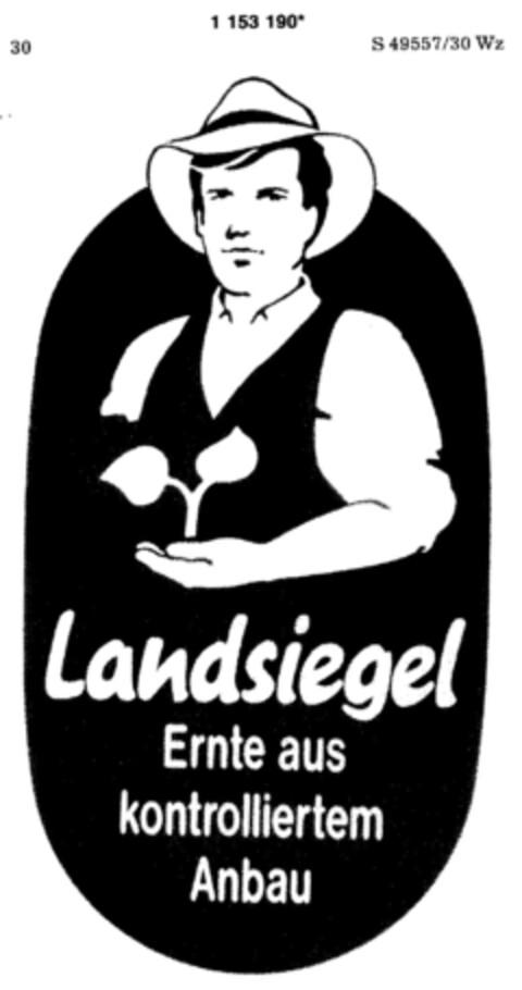 Landsiegel  Ernte aus kontrolliertem Anbau Logo (DPMA, 20.12.1989)