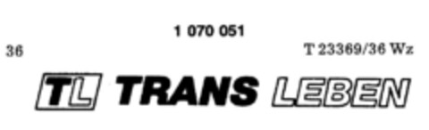 TL TRANS LEBEN Logo (DPMA, 07.04.1984)