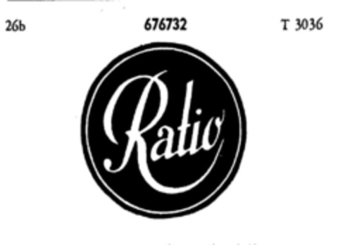 Ratio Logo (DPMA, 02.09.1954)
