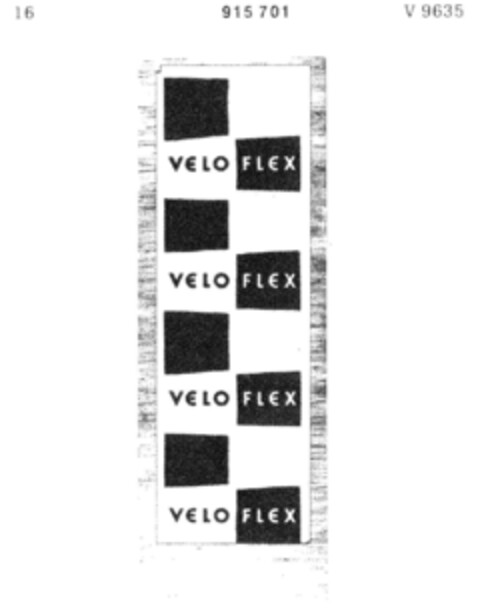 VELO FLEX Logo (DPMA, 18.02.1964)