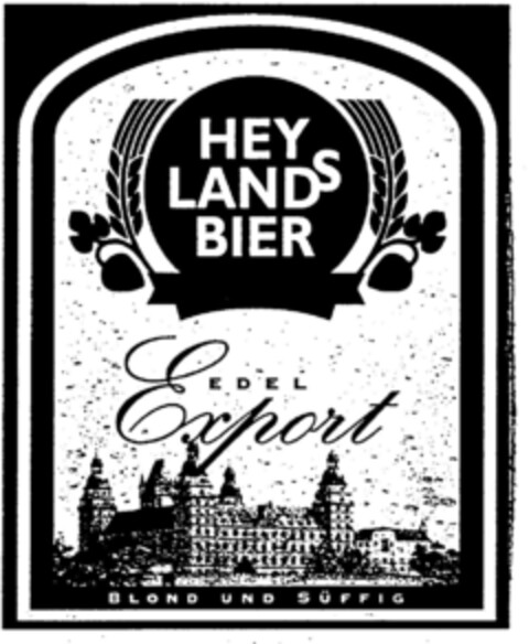 HEYLAND'S BIER EDEL Export Logo (DPMA, 12.02.2000)