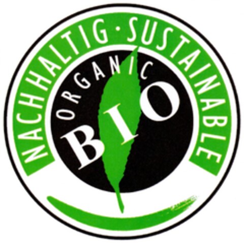 NACHHALTIG SUSTAINABLE ORGANIC BIO Logo (DPMA, 10.02.2009)