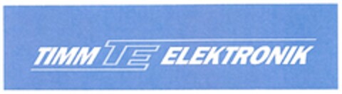 TIMM TE ELEKTRONIK Logo (DPMA, 13.04.2011)