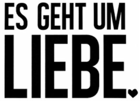 ES GEHT UM LIEBE. Logo (DPMA, 14.01.2013)